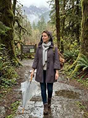 AB Studio Women's Jacket in Deep Plum